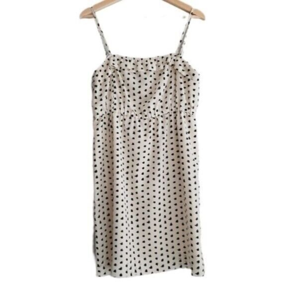 J. CREW / Empire Waist Tank Top MIni Dress Polka-dot Sz S - Picture 2 of 12